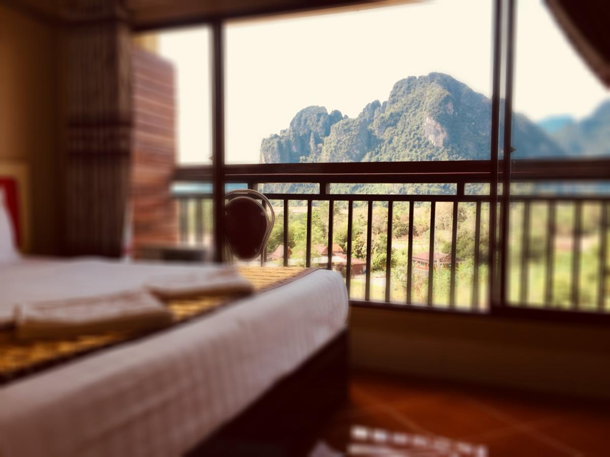 Mountainview Riverside Boutique Hotel Vang Vieng Esterno foto