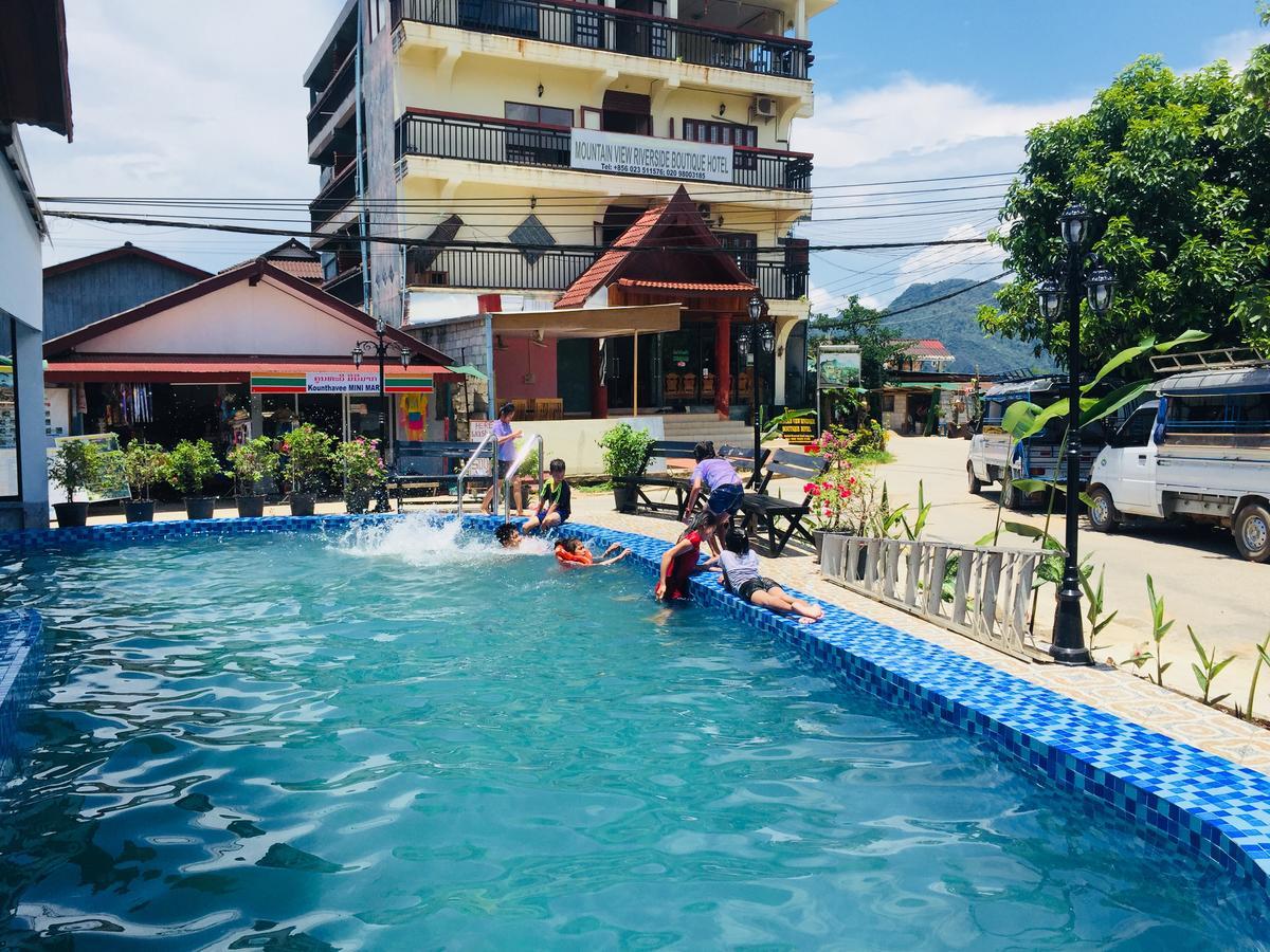 Mountainview Riverside Boutique Hotel Vang Vieng Esterno foto